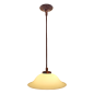 Preview: Deckenlampe Pendel bronze Lampenglas S opal champagner